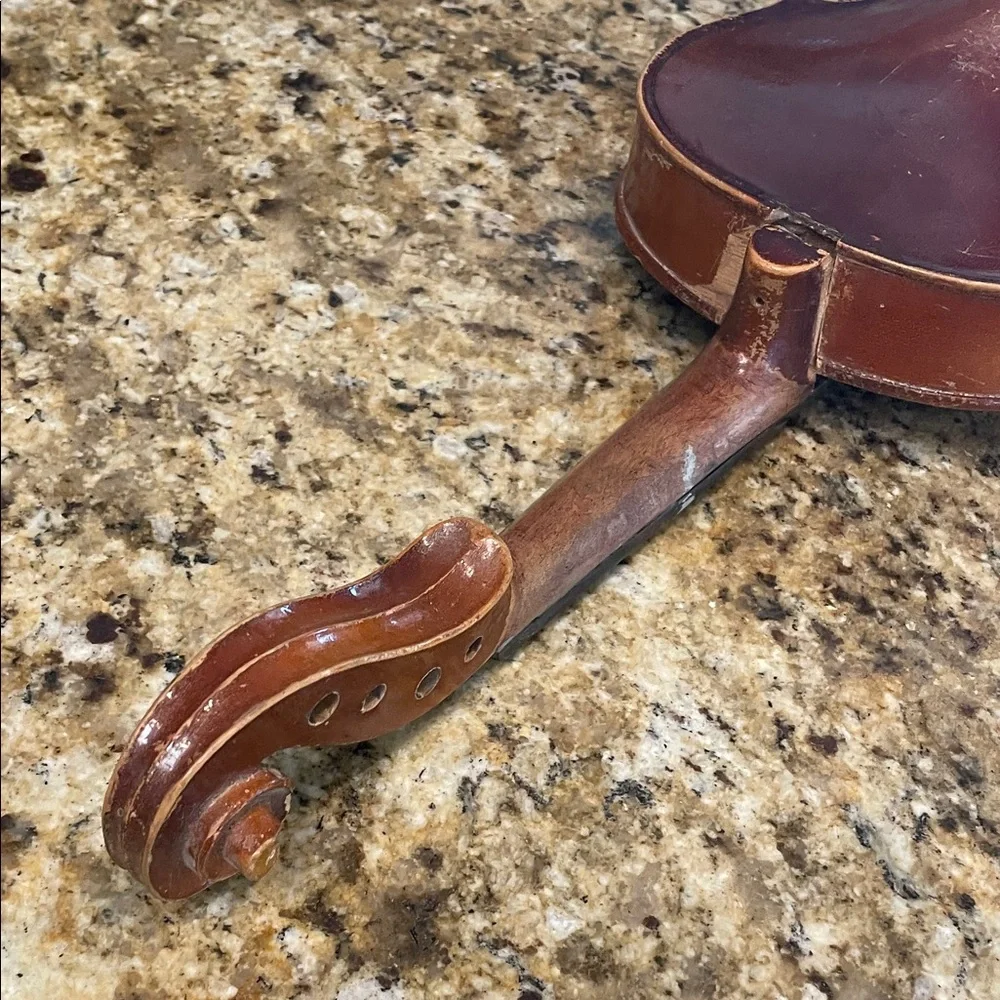 Stradivarius Rustic Brown Violin ~ Label inside - Picture 13 of 13